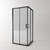 Душевое ограждение EvaGold 90х90 см EG220030, чёрный/прозрачное фото 3
