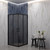 Душевое ограждение EvaGold 90х90 см EG220069, чёрный/тонированное фото 