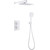 Душевая система для душа с термостатом Abber Weiss Insel AF8051W, белый фото 