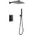 Душевая система для душа с термостатом Abber Daheim AF8251B, чёрный матовый фото 