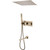 Душевая система для ванны с термостатом Abber Daheim AF8254G, золото матовый фото 