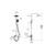 Душевая стойка EvaGold Queens EG400051 с полкой, чёрный - 5 Душевая стойка EvaGold Queens EG400051 с полкой, чёрный фото 5