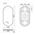 Зеркало Sancos Oval 45х90 см OV45C - 8 Зеркало Sancos Oval 45х90 см OV45C фото 8