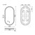 Зеркало Sancos Oval 45х90 см OV45F - 12 Зеркало Sancos Oval 45х90 см OV45F фото 12