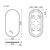 Зеркало Sancos Oval 55х105 см OV55C - 9 Зеркало Sancos Oval 55х105 см OV55C фото 9