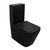 Унитаз-компакт безободковый Azario Black King AZ-8303-D с тонкой крышкой микролифт, чёрный матовый фото 2