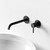 Смеситель для раковины настенный Sancos Etna SC9004MB, чёрный матовый (со скрытой частью) фото 5