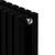 Вертикальный радиатор Royal Thermo Shift Q30 C2180 630x1800 мм (14 секций) чёрный фото 4