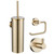 Набор аксессуаров для ванной комнаты Wonzon & Woghand WW-8100-G, цвет золото брашированное фото 