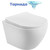Унитаз подвесной безободковый BelBagno MARINO-TOR BB7026CH-TOR/SC (система смыва торнадо) с тонкой крышкой микролифт фото 