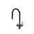 Смеситель для кухни Sancos Lucia SC4004GG, вороненая сталь/чёрный фото 