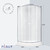 Душевая кабина Parly 80x80 см BETT831, хром матовый/матовое фото 3