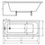Ванна акриловая Azario Bella 120x70 см AV.0020120 фото 9