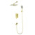 Душевая система для ванны Wonzon & Woghand Edge WW-88939003-BG, золото брашированное фото 