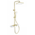 Душевая стойка с термостатом Wonzon & Woghand Shelf WW-B3552-BG, золото брашированное фото 
