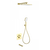 Душевая система для ванны с термостатом Wonzon & Woghand WW-B4005-BG, золото брашированное фото 