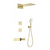 Душевая система для душа с термостатом Wonzon & Woghand WW-D4538-A-BG, золото брашированное фото 