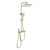 Душевая стойка с термостатом и гигиеническим душем Wonzon & Woghand Muse WW-B4132-A-BG, золото брашированное фото 