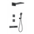Душевая система для душа с термостатом Wonzon & Woghand WW-D4538-A-MB, чёрный матовый фото 