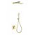 Душевая система для душа с термостатом Wonzon & Woghand WW-B4003-BG, золото брашированное фото 