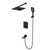 Душевая система для ванны с термостатом Wonzon & Woghand WW-88929003-MB, чёрный матовый фото 
