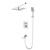 Душевая система для ванны с термостатом Wonzon & Woghand WW-88929003-BN, никель брашированный фото 
