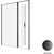 Душевая дверь Allen Brau Priority 160 см 3.31039.BBA (стекло 8 мм) чёрный/прозрачное фото 2