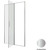 Душевая дверь Allen Brau Priority 120 см 3.31008.BA, серебро браш/прозрачное фото 9