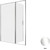 Душевая дверь Allen Brau Priority 160 см 3.31037.00 (стекло 8 мм) хром/прозрачное фото 12