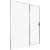 Душевая дверь Allen Brau Priority 160 см 3.31037.00 (стекло 8 мм) хром/прозрачное фото 2