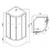 Душевая кабина Loranto 90x90 см CS-881EA26TM/B-90, хром/тонированное фото 3