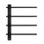 Полотенцесушитель электрический Wonzon & Woghand Nürnberg П4 520x617 мм WW-AL344-MB, чёрный фото 2