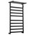 Полотенцесушитель электрический Wonzon & Woghand Frankfurt с полкой П10 450x900 мм WW-1029-MB, чёрный фото 