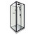 Душевая кабина Loranto 100х100 см CS-3010TM/W-100R, чёрный/прозрачное фото 2