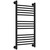 Полотенцесушитель водяной Сунержа Богема+ П14 400x860 мм (выгнутая перемычка) 31-0221-8040, чёрный матовый фото 