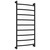 Полотенцесушитель водяной Сунержа Галант+ П9 600x1260 мм 31-0200-1260, чёрный матовый фото 