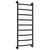 Полотенцесушитель водяной Сунержа Галант+ П9 500x1260 мм 31-0200-1250, чёрный матовый фото 