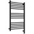 Полотенцесушитель электрический Сунержа Богема 3.1 П14 500x920 мм (прямая перемычка) 31-6005-8050 R, чёрный матовый фото 