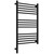Полотенцесушитель электрический Сунержа Богема 3.1 П14 500x920 мм (прямая перемычка) 31-6004-8050 L, чёрный матовый фото 