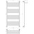 Полотенцесушитель водяной Сунержа Богема+ с полкой П20 600x1260 мм 12-0223-1260, белый фото 3
