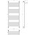 Полотенцесушитель водяной Сунержа Богема+ с полкой П20 500x1260 мм 30-0223-1250, белый матовый фото 3