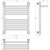 Полотенцесушитель водяной Сунержа Богема+ с полкой П11 500x660 мм 12-0223-6050, белый фото 3