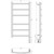 Полотенцесушитель электрический Сунержа Галант 3.0 П6 400x920 мм 30-5801-8040 R, белый матовый фото 4