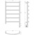 Полотенцесушитель электрический Сунержа Галант 3.1 П6 500x920 мм 30-6001-8050 R, белый матовый фото 4