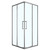 Душевое ограждение Loranto 90x90 см CS-AB01GG-90, серый матовый/прозрачное фото 