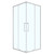 Душевое ограждение Loranto 100x100 см CS-AB01S-100, сатин/прозрачное фото 