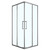 Душевое ограждение Loranto 100x100 см CS-AB01GG-100, серый матовый/прозрачное фото 