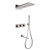 Душевая система для ванны с термостатом Abber Daheim AF8253SP (со скрытой частью) сатин фото 