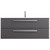 Тумба подвесная с раковиной Cezares ECO-CER-N-1200-2C-SO-GSO-P 120 см (раковина CZR-8073-120) тёмно-серый матовый фото 