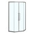 Душевое ограждение Azario OSAKA 100х100 см AZ-092K2-100-MGR-CL, графит матовый/прозрачное фото 